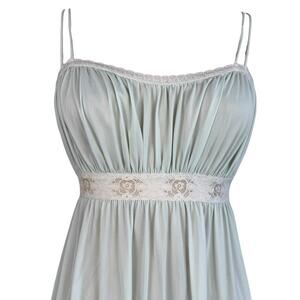 Vintage baby doll blue lace romantic lingerie dress size 6